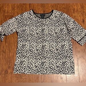 Cynthia Rowley Women’s Leopard Print Sweater
